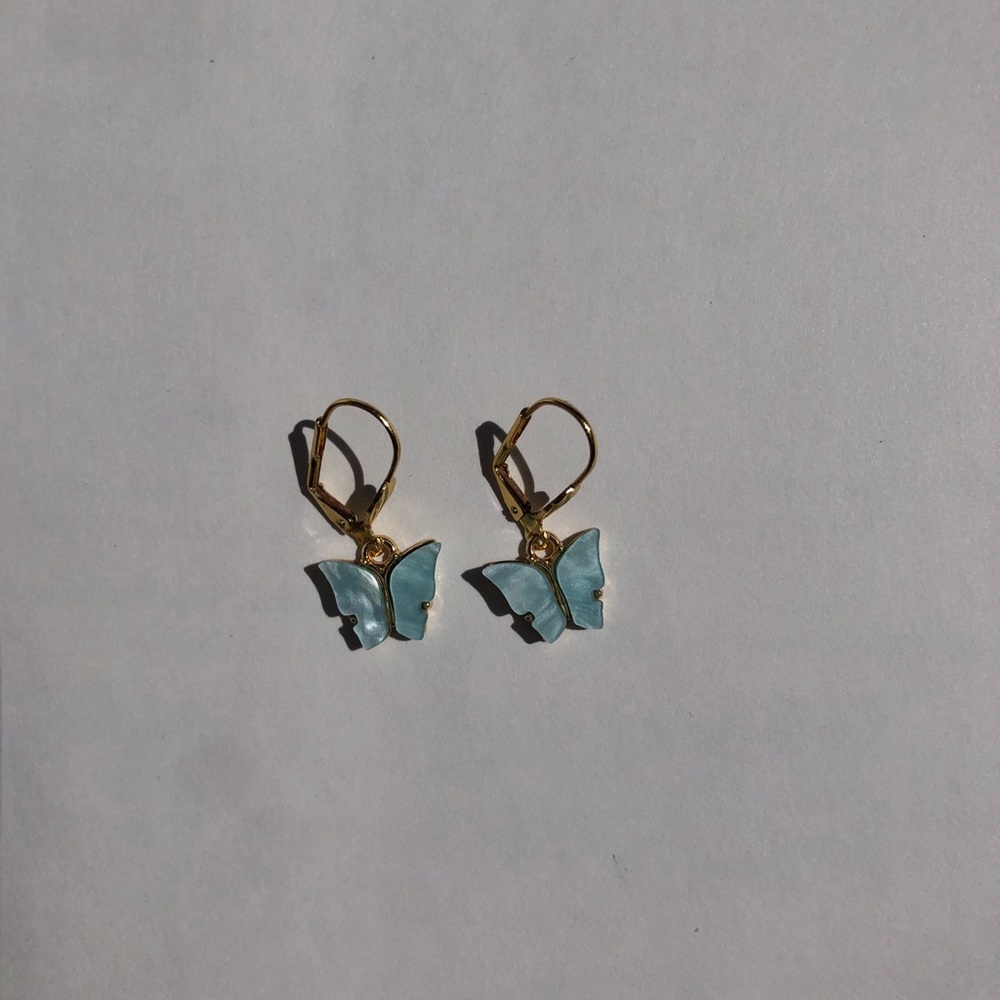 Blue Butterfly Earrings